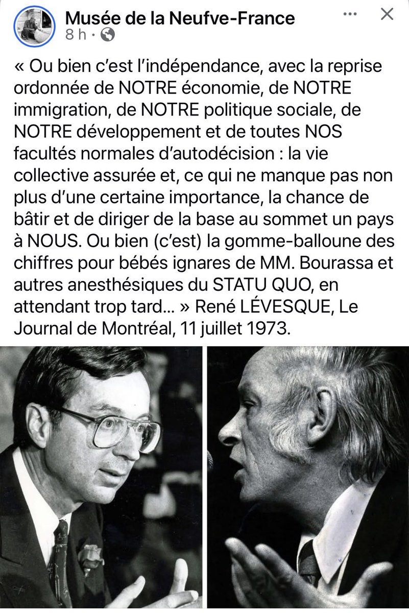 LouLafontaine's tweet photo. Notre histoire.
#DevoirDeMémoire
#Lévesque
#Bourassa https://t.co/DQvDeJg2o3