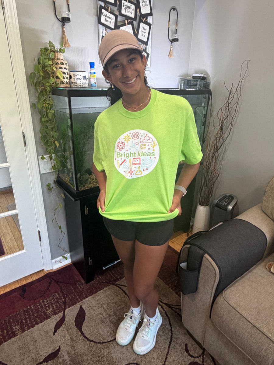 VolunteerVibe's tweet photo. July 6th, Excited to receive my Junior Innovators Challenge T-shirt! It's an honor to be part of this incredible community of young innovators. Grateful for the opportunity to continue exploring science, conducting research, and making an impact through STEM! https://t.co/wujLxFoPp2