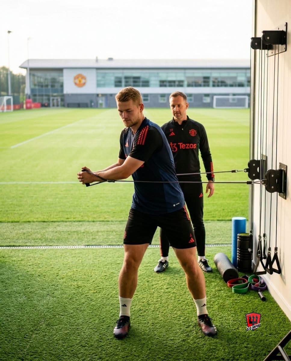 lovezirkjosh's tweet photo. 🚨 UPDATE: Matthijs de Ligt is back at Carrington! 🇳🇱 https://t.co/brQRLTZ16e