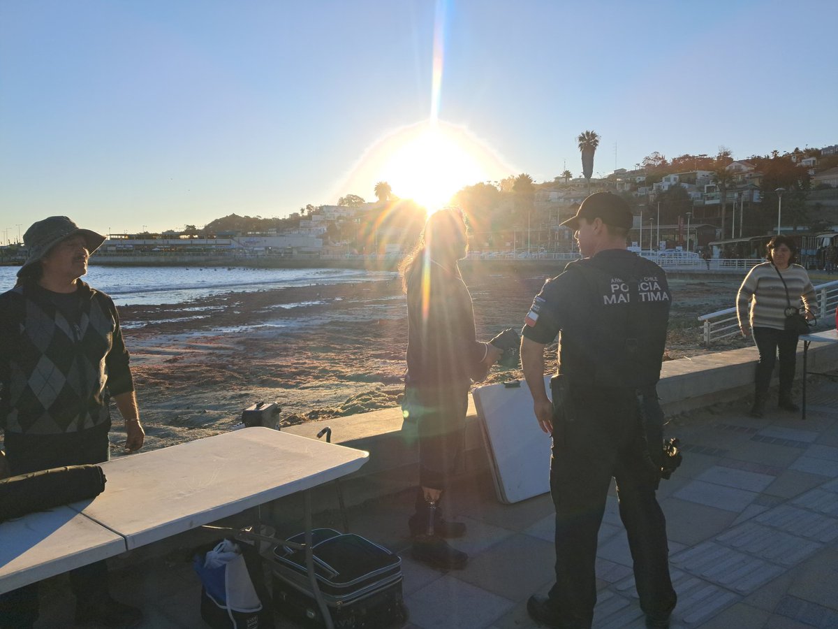 DGTM_Chile's tweet photo. La Capitanía de Puerto de #Tongoy continúa desarrollando fiscalizaciones diarias con incautación de mercaderías, en coordinación con @Carabdechile, Seguridad Pública y la Delegación Municipal. El objetivo es proteger el comercio establecido, promover la formalización y erradicar el comercio ilegal. Desde el 16 de julio, el único sector autorizado para el comercio será el Pueblito de Artesanos, ubicado en el Sitio N.º 3 de la costanera, frente al restaurante Costa Tongoy.

#AutoridadMarítima