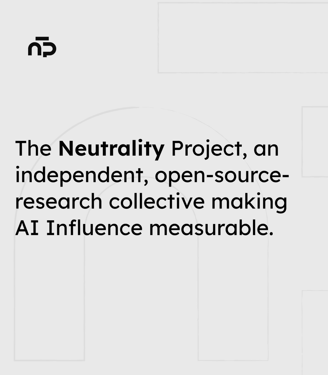 Neutrality Project tweet media