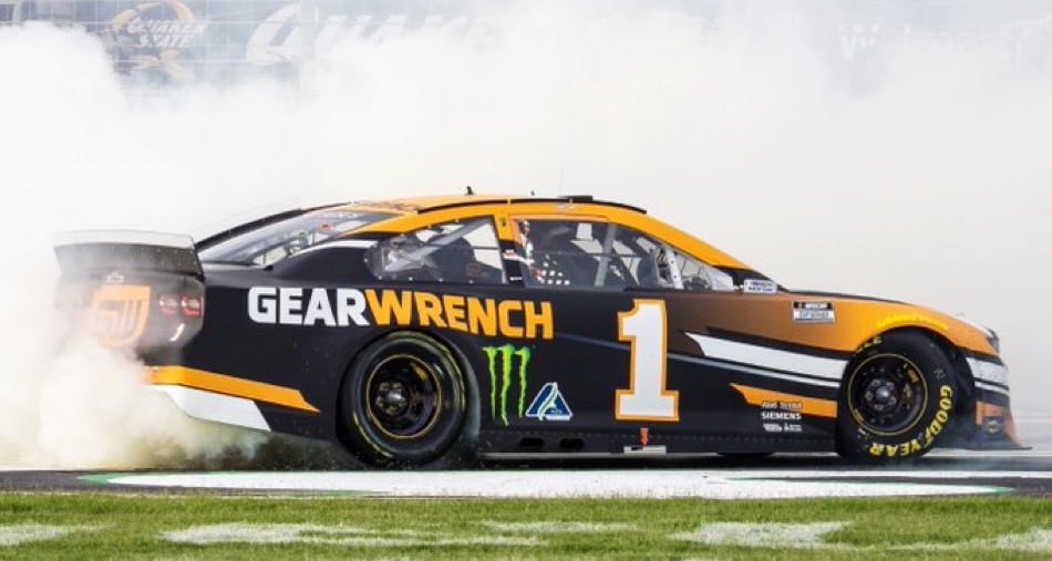 LegendsNascar's tweet photo. Kurt Busch won the 2021 Quaker State 400 at Atlanta five years ago today. 🏁 

#ChipGanassiRacing 🏁 https://t.co/7eDQQfhkgz