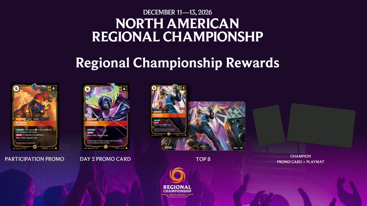 playriftbound's tweet photo. The countdown to Convergence Fest is on! Heading to the Riftbound North American Regional Championship? Read our article for everything you need to know before the big weekend.

Article: https://t.co/DUqtz4jgbC https://t.co/SpJ07CBFUv