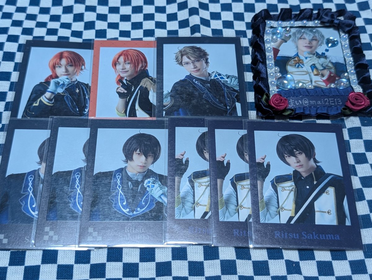 mai2E13's tweet photo. 【交換 譲渡】あんステ Knights  RFK 返礼祭 レクイエム チェキ チェクメ

譲:画像参照(⚠画像①のみ過去弾)
求:今回の泉(返礼祭＞ユニット)or定価

画像①は他画像より同数〜含む交換or画像①1点につき他画像より2点〜含む譲渡
※交換譲渡共にレオ・凛月のチェクメ衣装は真含めてのみ
本日現地手渡し https://t.co/U59aHS8Q0p