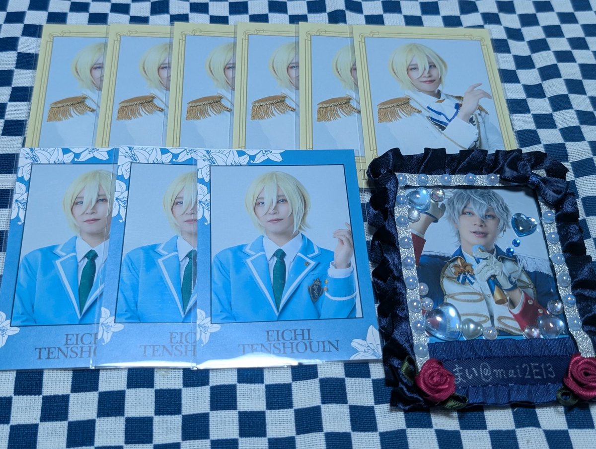 mai2E13's tweet photo. 【交換 譲渡】あんステ Knights  RFK 返礼祭 レクイエム チェキ チェクメ

譲:画像参照(⚠画像①のみ過去弾)
求:今回の泉(返礼祭＞ユニット)or定価

画像①は他画像より同数〜含む交換or画像①1点につき他画像より2点〜含む譲渡
※交換譲渡共にレオ・凛月のチェクメ衣装は真含めてのみ
本日現地手渡し https://t.co/U59aHS8Q0p