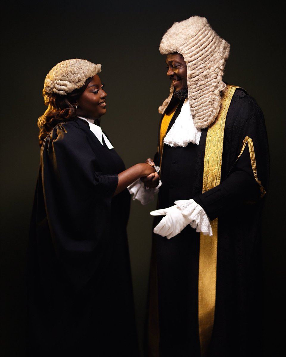 sofola_raheemat's tweet photo. Might as well make my first ever tweet about the man who started it all.

Growing up with him, it was almost impossible not to fall in love with the law.

Getting called to the Bar was special, but getting to share that moment with him made it so much better. ❤️ https://t.co/707sKcNTIL