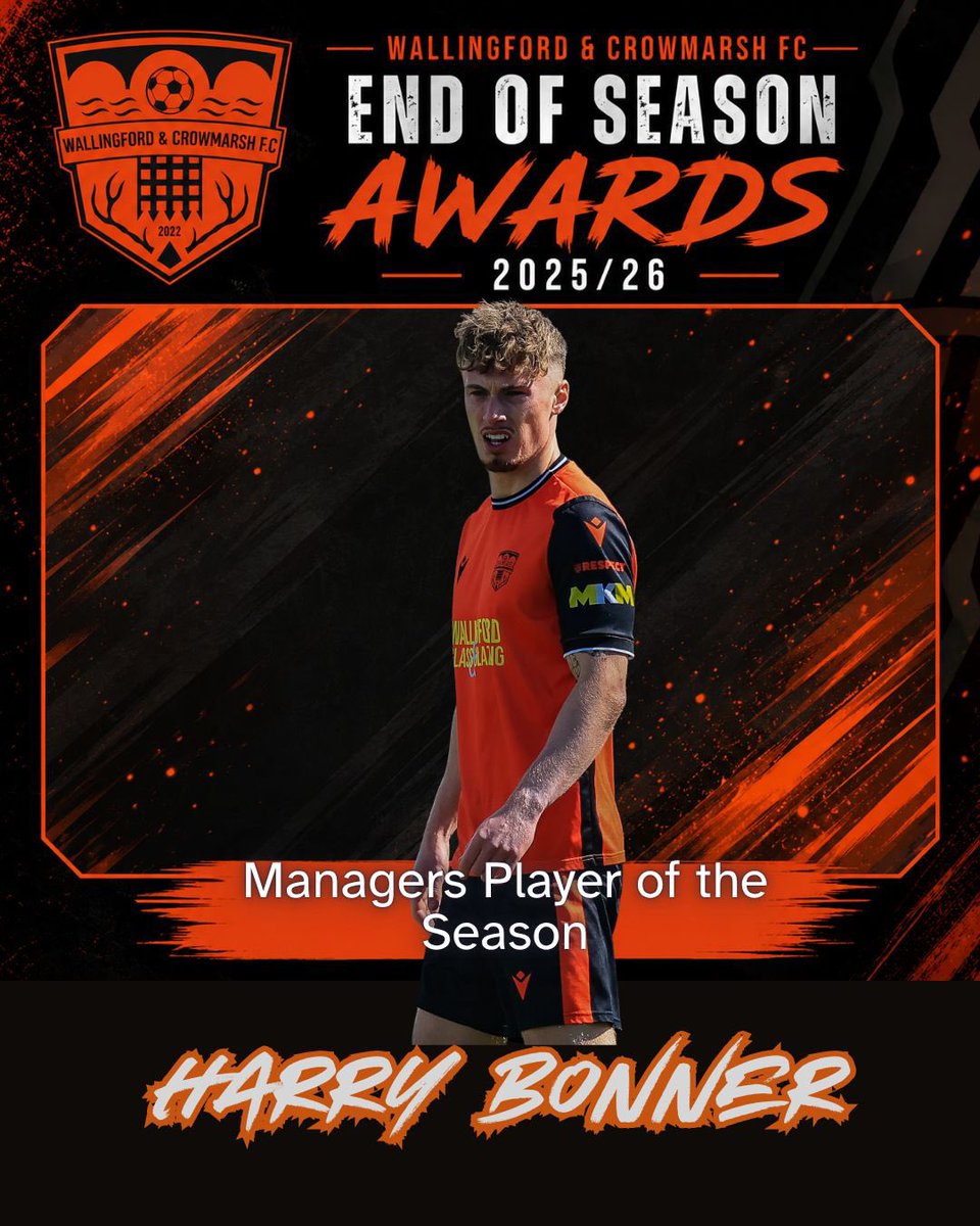 wandcfc's tweet photo. And finally, completing a hat trick of awards to top off an excellent season, Harry Bonner picks up Managers Player of the Season. https://t.co/Gj47dJahXR
