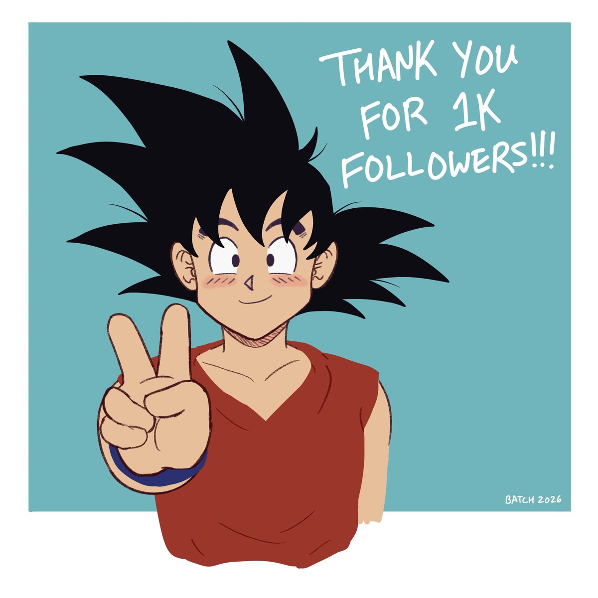 doodlebatch's tweet photo. wow thank y’all so much for 1k followers!!! here’s a lil goku doodle to celebrate ✌️ https://t.co/sEGkuKvLF1