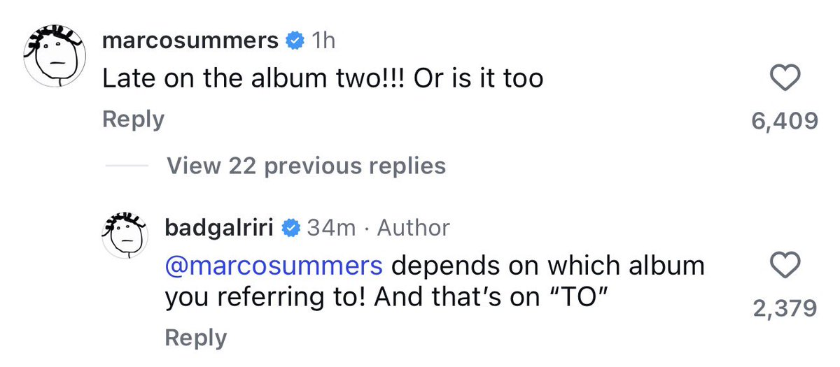 gabgonebad's tweet photo. Rihanna in the comments of her latest Instagram post 👀 https://t.co/Q0gEbS8CK5