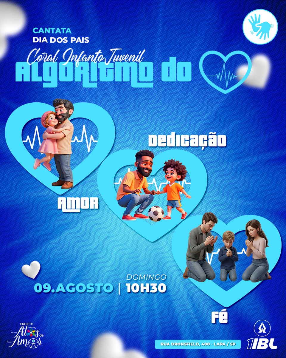 1iblapa's tweet photo. ✨ Cantata Dia dos Pais ✨

💖 "No compasso da música, celebramos o amor que guia, a dedicação que inspira e a fé que fortalece. Que cada nota seja um abraço e cada voz, uma declaração de gratidão aos pais que são algoritmos vivos do coração." 🎶✨ https://t.co/9KHl9FHCfr
