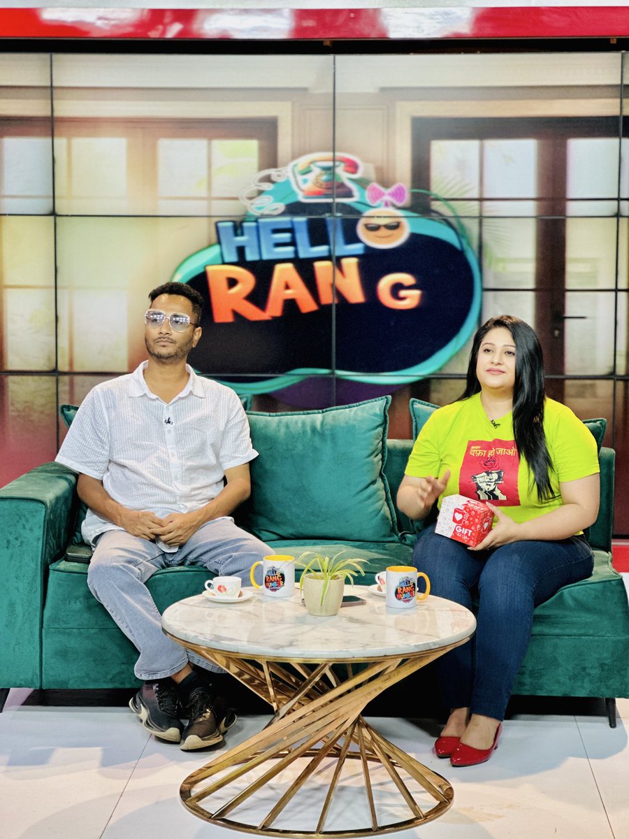 Bhukhan_'s tweet photo. A Beautiful with VJ Vaishalee for a Show of Assamese Channel #RangTv https://t.co/28YJ0EqYQ7