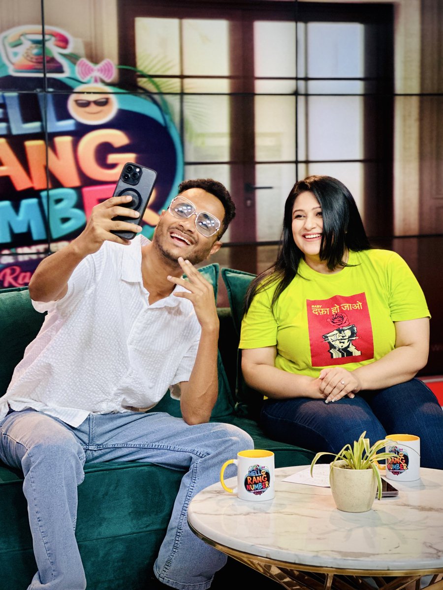 Bhukhan_'s tweet photo. A Beautiful with VJ Vaishalee for a Show of Assamese Channel #RangTv https://t.co/28YJ0EqYQ7