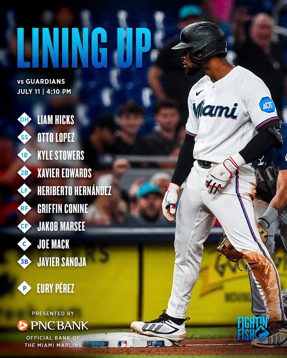 arreazaortega's tweet photo. Alineaciones del primer juego #MLB que les llevaremos hoy, desde las 3:30 pm 🇻🇪🇩🇴 2:30 🇨🇴🇵🇦 1:30 🇲🇽 a través de @1baseballtv.

#GuardsBall vs #FightinFish, junto a @PRMAIO y @marycarmenfh. Con presencia en el #loanDepotPark. 

Tomadas de las cuentas de @CleGuardians y @Marlins https://t.co/XBkWOoLpJv
