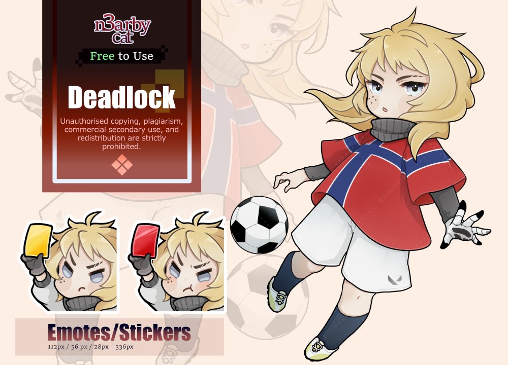 n3arbycat's tweet photo. #F2U | ❖ deadlock Emotes/Stickers ⚽

This overlay is free to use!
Please make sure to follow the Terms of Use 🩵
I hope you enjoy it! ('v')

☕️ https://t.co/8ORBMnrhoC https://t.co/V8VIIb7S8X