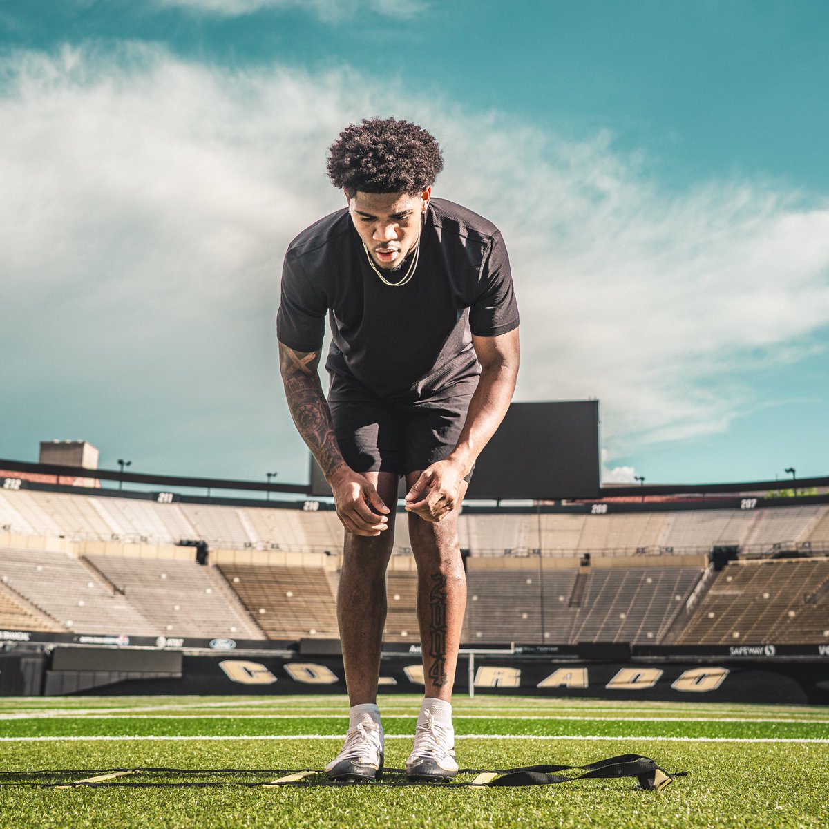 gucceCU's tweet photo. Colorado DBs Naeten Mitchell, Jason Stokes Jr, and Jah Jah Boyd are putting in WORK ahead of Fall Camp🔥🦬 https://t.co/nnljOjRhNG