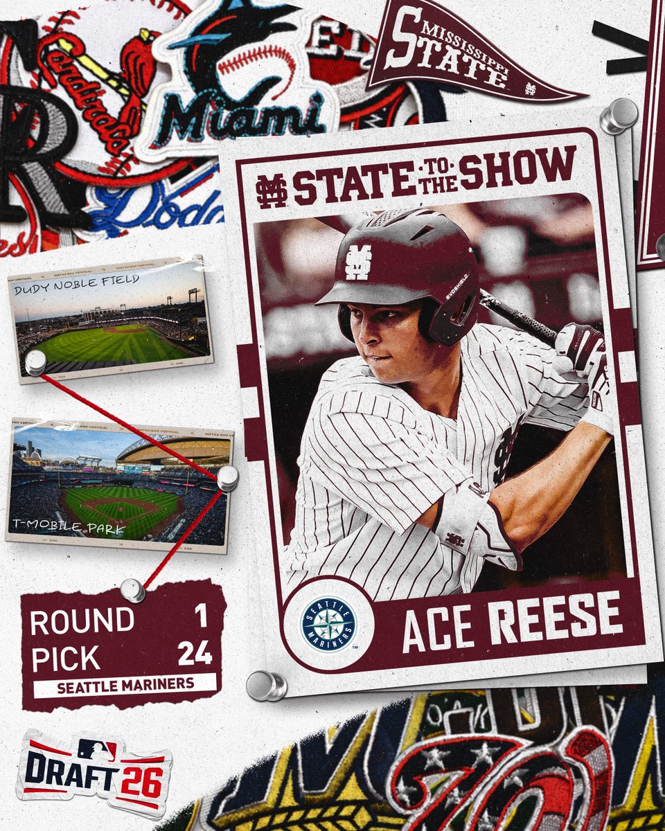 HailStateBB's tweet photo. M-over-S ➡️ @Mariners 

Ace Reese. 𝐃𝐑𝐀𝐅𝐓𝐄𝐃.

#StateToTheShow | @TheRealAceReese https://t.co/zTuqO3gB6o