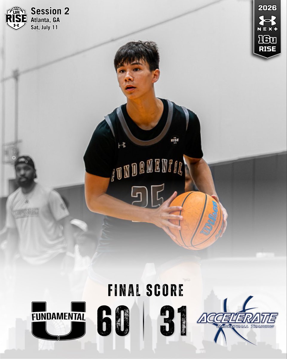 FundamentalUA's tweet photo. 🚨 Final Score ‼️

16u Rise – 60
Team Accelerate – 31

Ryan Williams - 13p
Mason Markman - 11p
Simon Laven - 9p
John Lamperis - 7p
Sean Ryan - 7p

@RiseCircuit @jshechtman https://t.co/WA8ssaxMew