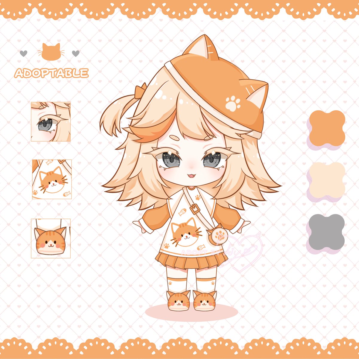 AiyoDayo's tweet photo. These little kittens are looking for a loving home🐾💖

Each price : $35 USD (Commercial use included)

Includes :
• 1 Chibi
• 1 Headshot Commission 

♡ &amp; ⟳ are appreciated!

#adoptable #characterdesign #VgenAdopt https://t.co/q32rZuum9N