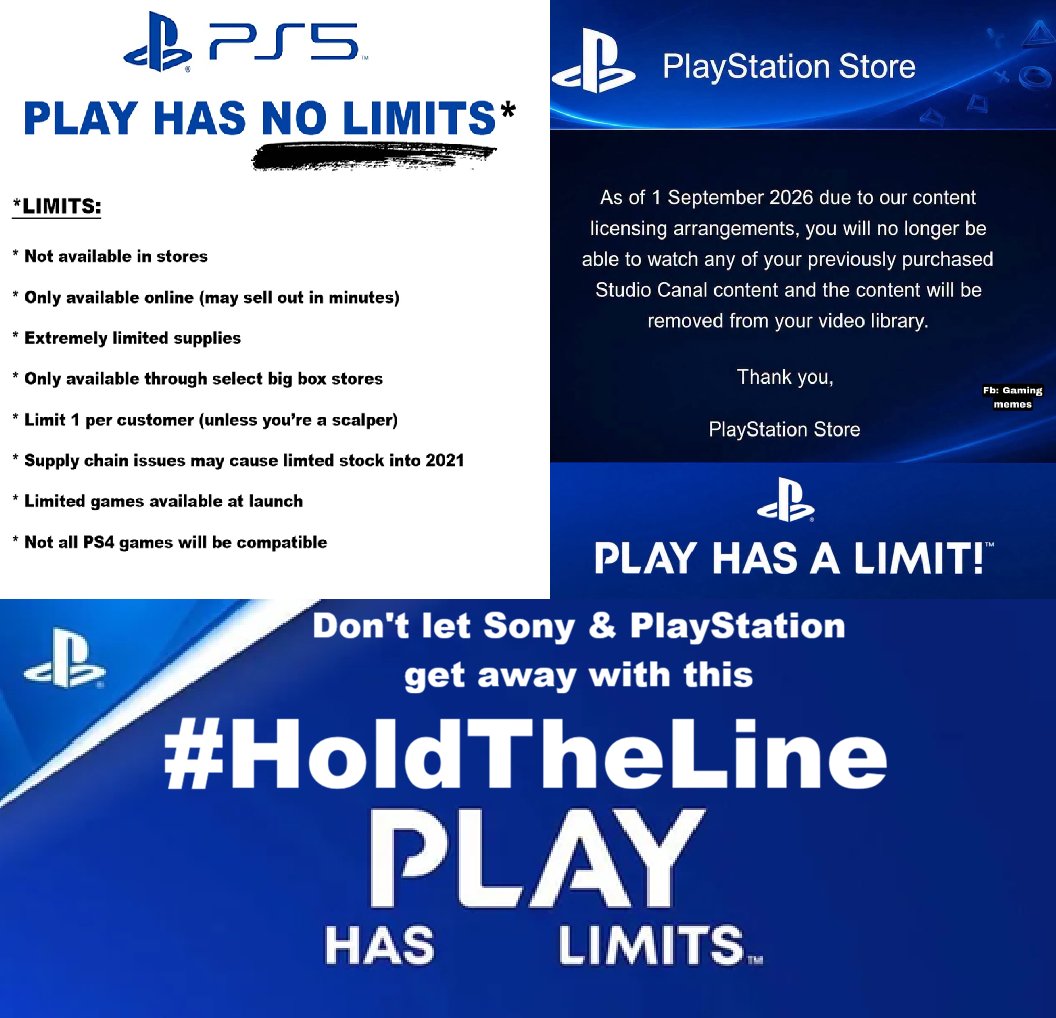 HikaruAkiraFox's tweet photo. @Sony @PlayStation is trying to take away your rights to own your videogame.

They are trying to become a monopoly which is illegal here in America.

They already have politicians creating laws to prevent this from happening.

They are already in multiple multi million and billion dollar class action consumer lawsuits.

The CEO has already sold his stocks two days after the backlash.

Investors are starting to drop like flies.

We will not let Sony PlayStation get away with this.

Keep fighting gamers, we are winning!

#HoldTheLine
