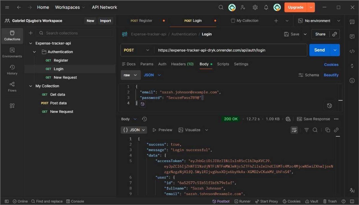 POjugbo22's tweet photo. For authentication, I validated every request, implemented user registration with unique emails, hashed passwords, and currency selection. I generated access &amp; refresh tokens, verified passwords on login, handled logout by clearing cookies and removing refresh tokens

#Backend https://t.co/d0cv6hQFLZ