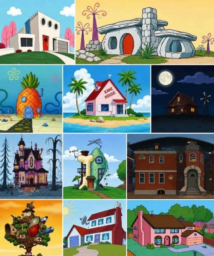 nostalgia_'s tweet photo. Some of these houses feel more familiar than real places https://t.co/a6iOG0JBiH