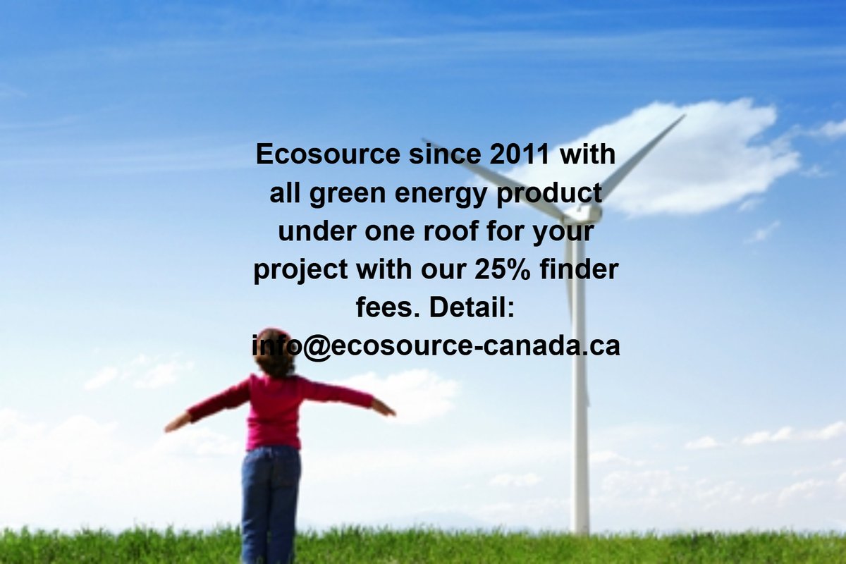 ecosourcecanad1's tweet photo. WITH OUR CATEGORIES OF GREEN ENERGY PRODUCT, WE CHANGE THE MEANS OF HOUSING AND TO PRODUCE ENERGY.

ECOSOURCE 15 years with you for huge saving on your energy bill with an excellent eco-responsible comfort – Home – Building – warehouse – Hotel
Brochure: info@ecosource-canada.ca https://t.co/IoV8wyxYSt