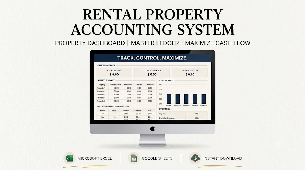 marlee_796's tweet photo. Streamline your real estate business with a Rental Property Accounting System! 🏡📊 Track income, expenses, cash flow &amp; key metrics like Cap Rate and NOI from one dashboard. Available for Excel &amp; Google Sheets. ⬇️ Instant download! #RealEstateInvesting #PropertyManagement https://t.co/0W3AnM57lp