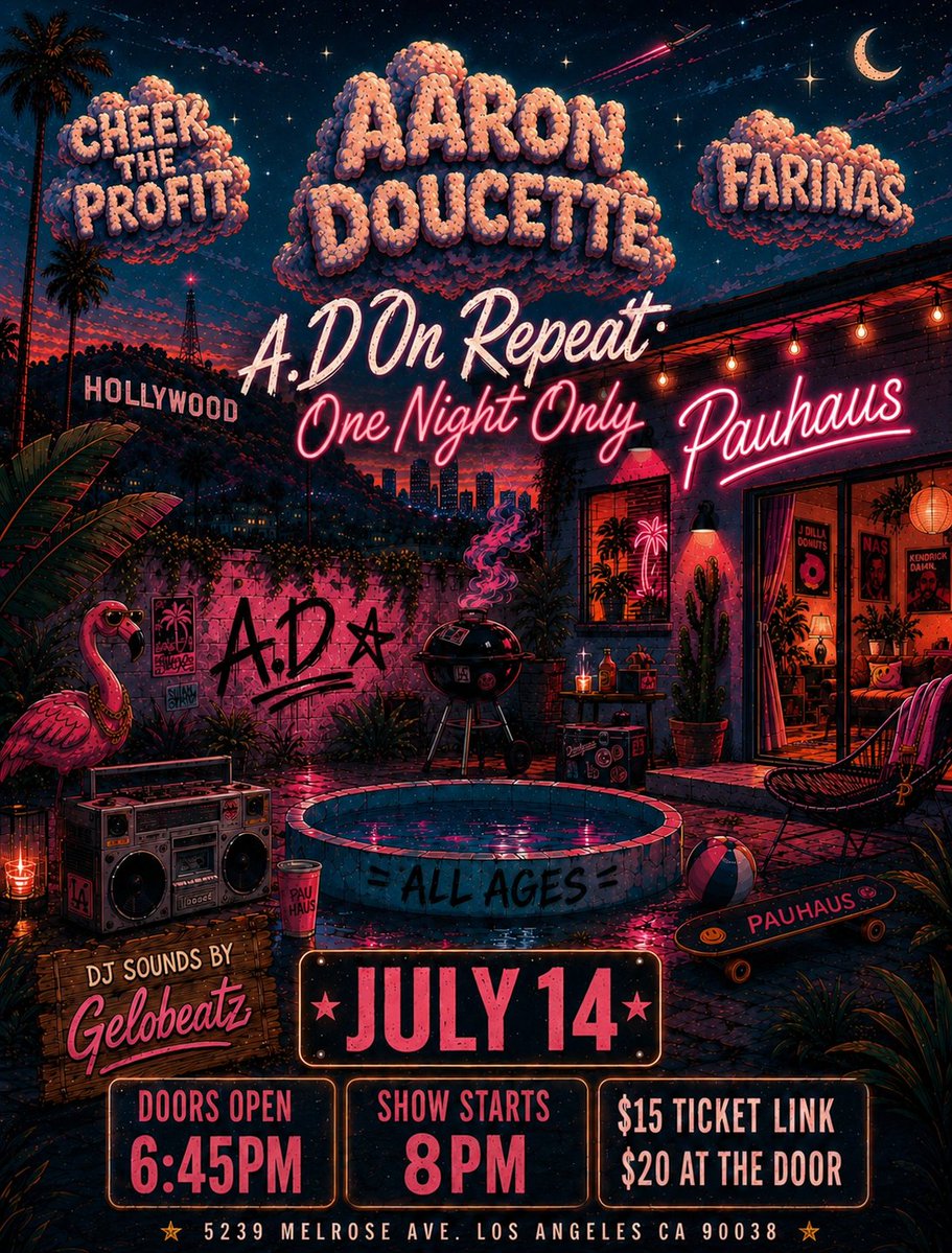Nine4West's tweet photo. Just 2 days to go๐
'A.D. On Repeat' is about to be a night you won't ever forget!
If you've been thinking about attending, this the perfect time to make plans.
๐ค All ages welcome https://t.co/3XCiuTXVTl