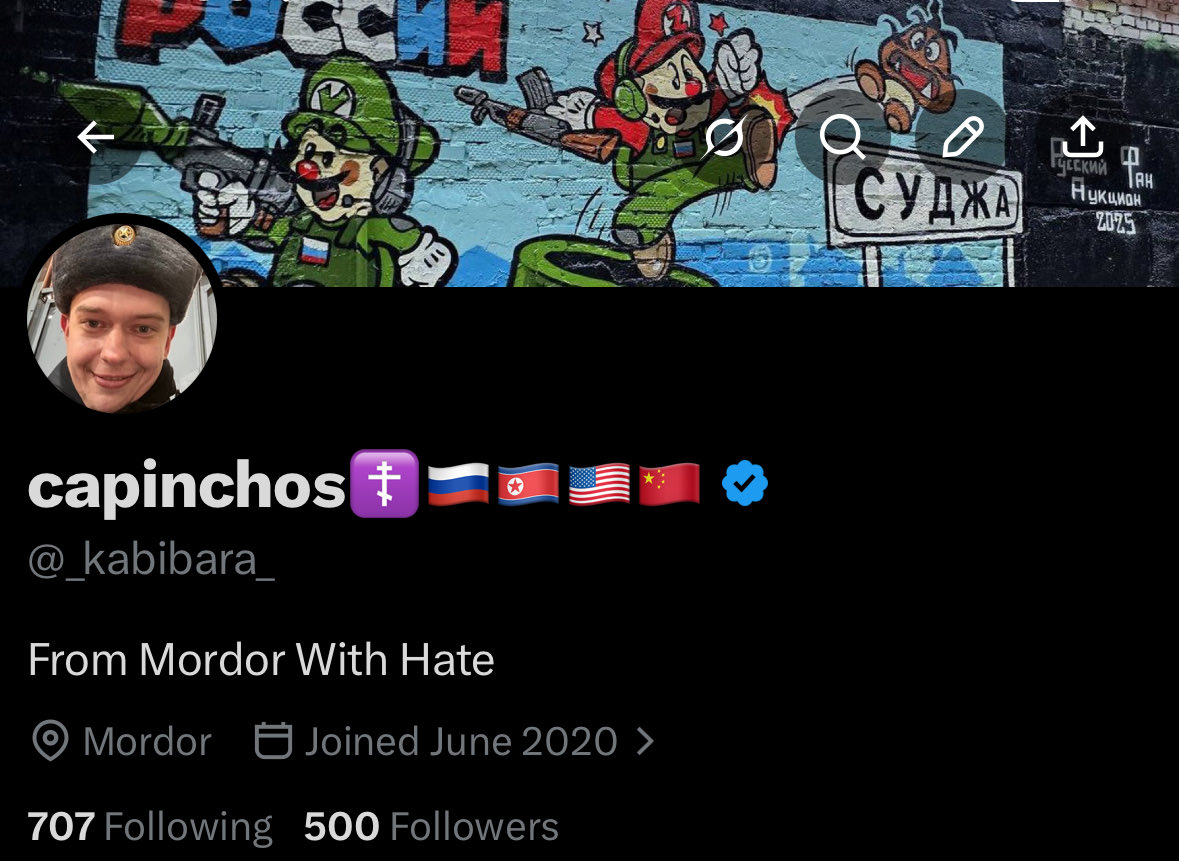 capinchos☦️🇷🇺🇰🇵🇺🇸🇨🇳 tweet media