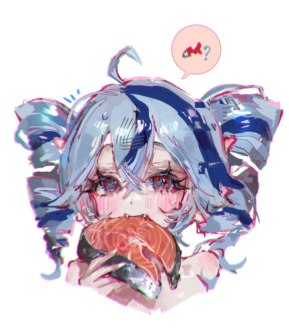 angeloushart's tweet photo. I really like how I drew the salmon here 🐟 https://t.co/1vCAGsldqL