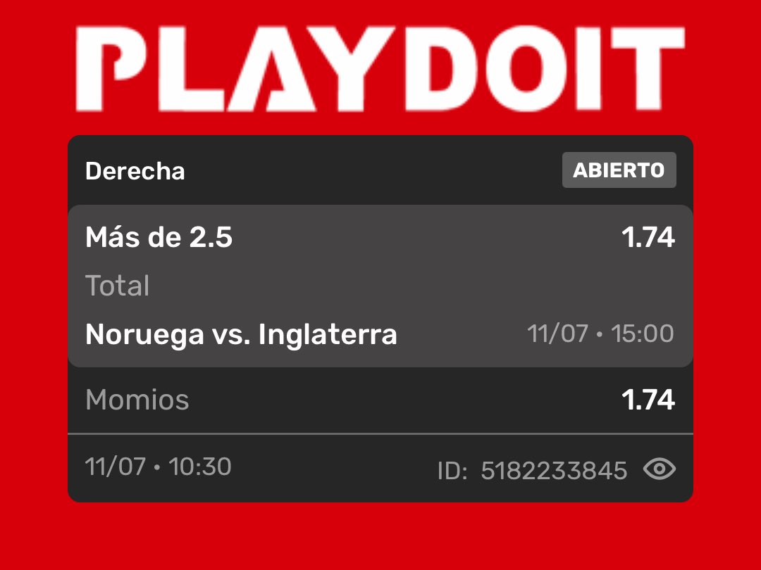 RV_Picks's tweet photo. 🎯 PICKS GRATIS
✅ Oficial: Ambos equipos marcan — Sí 1.62
📌 Seguimiento 1: Inglaterra más de 1.5 goles 1.80
📌 Seguimiento 2: Más de 2.5 goles 1.74
Stake medio en el oficial y medio-bajo en acompañamientos.
#PicksGratis #Mundial2026 https://t.co/R6UQeXf6Yg