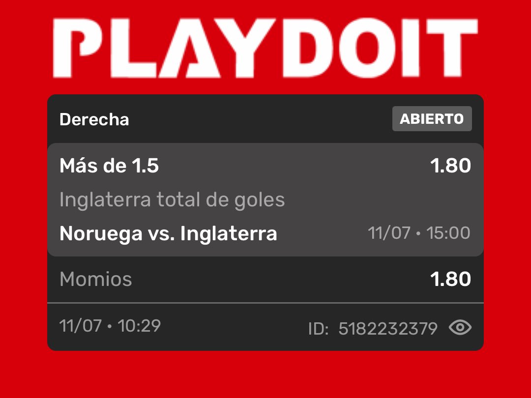 RV_Picks's tweet photo. 🎯 PICKS GRATIS
✅ Oficial: Ambos equipos marcan — Sí 1.62
📌 Seguimiento 1: Inglaterra más de 1.5 goles 1.80
📌 Seguimiento 2: Más de 2.5 goles 1.74
Stake medio en el oficial y medio-bajo en acompañamientos.
#PicksGratis #Mundial2026 https://t.co/R6UQeXf6Yg
