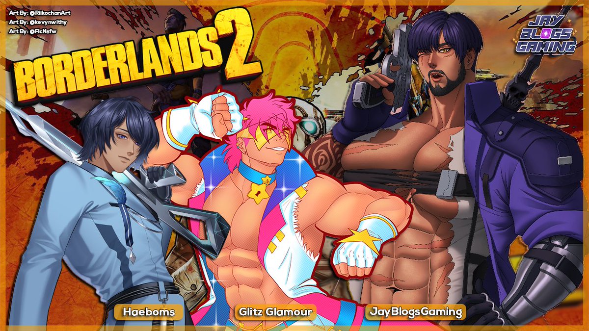 JayBlogsGaming's tweet photo. βThe Captain and his crew continue their adventures on Pandora!β
Iβm Currently Live Streaming Some Borderlands 2!
FT. @darkmage3120 @kevynwithy & @JayBlogsGaming
Twitch: https://t.co/iJJ9usog89
π¨: @RiikochanArt , @kevynwithy . @FlcNsfw
#VTuber | #VCarePackage | #Twitch | #Borderlands | #Borderlands2
Enjoy :)