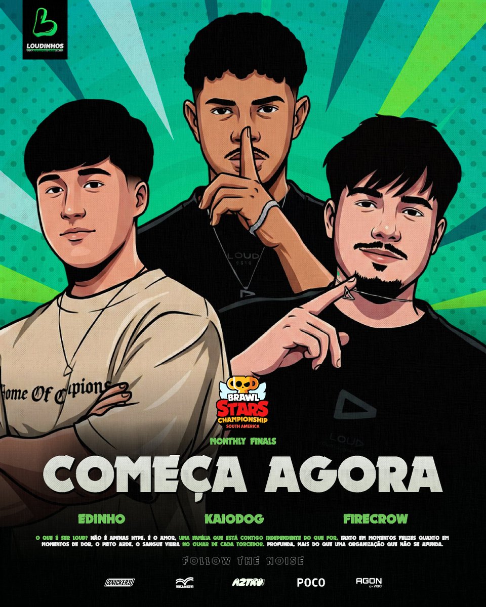loudinhos's tweet photo. Começando mais uma final mensal!

A LOUD Brawl Stars entra em ação agora, vem torcer com a gente💚

#goLOUD https://t.co/PCiXRiiMS0