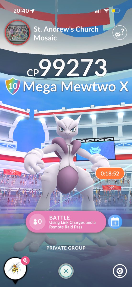KatherineGV's tweet photo. Anyone want to join a Mega Mewtwo raid? Add me: 310165385404 #PokemonGo #Pokemongoraid https://t.co/z137QlckEO