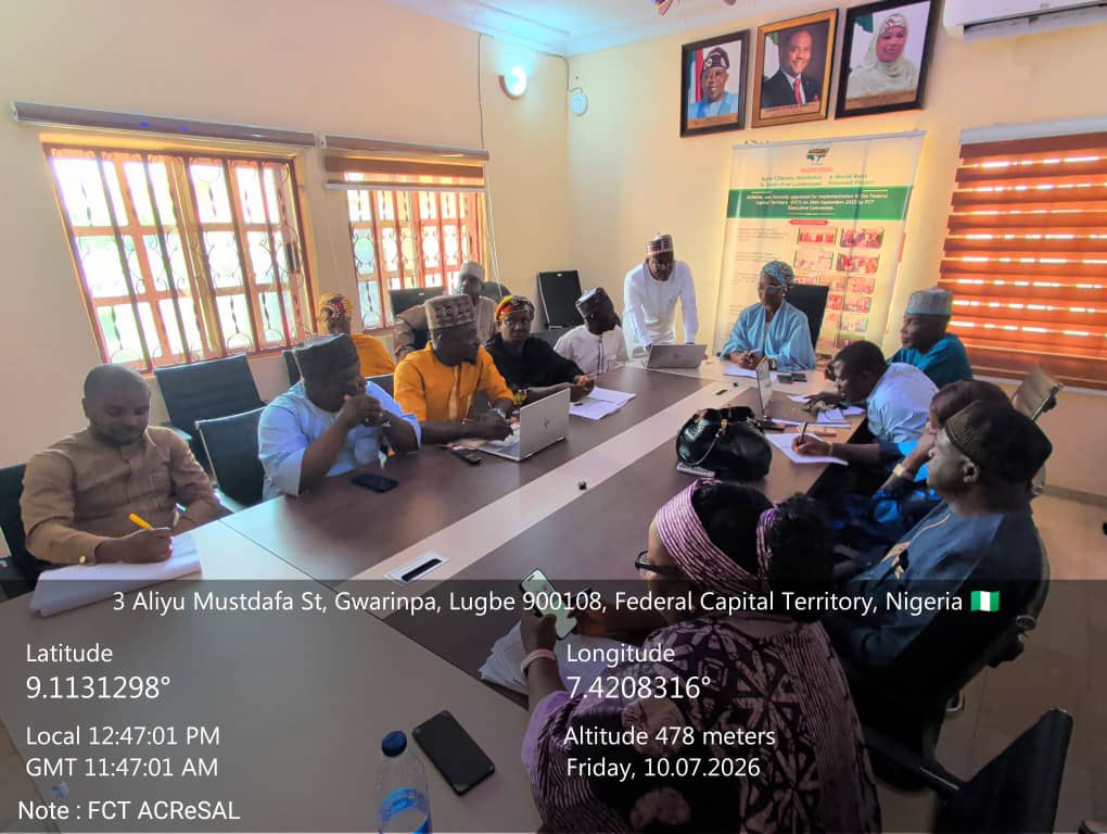 FCTACReSAL's tweet photo. *FCT ACReSAL Inaugurates PES Core Team, Steps Down Training for PIU*

The Federal Capital Territory Agro-Climatic Resilience in Semi-Arid Landscapes, FCT ACReSAL, Project has inaugurated PES Core Team and conducted a step-down training for  members of the PIU. https://t.co/qzIr4i6sBS