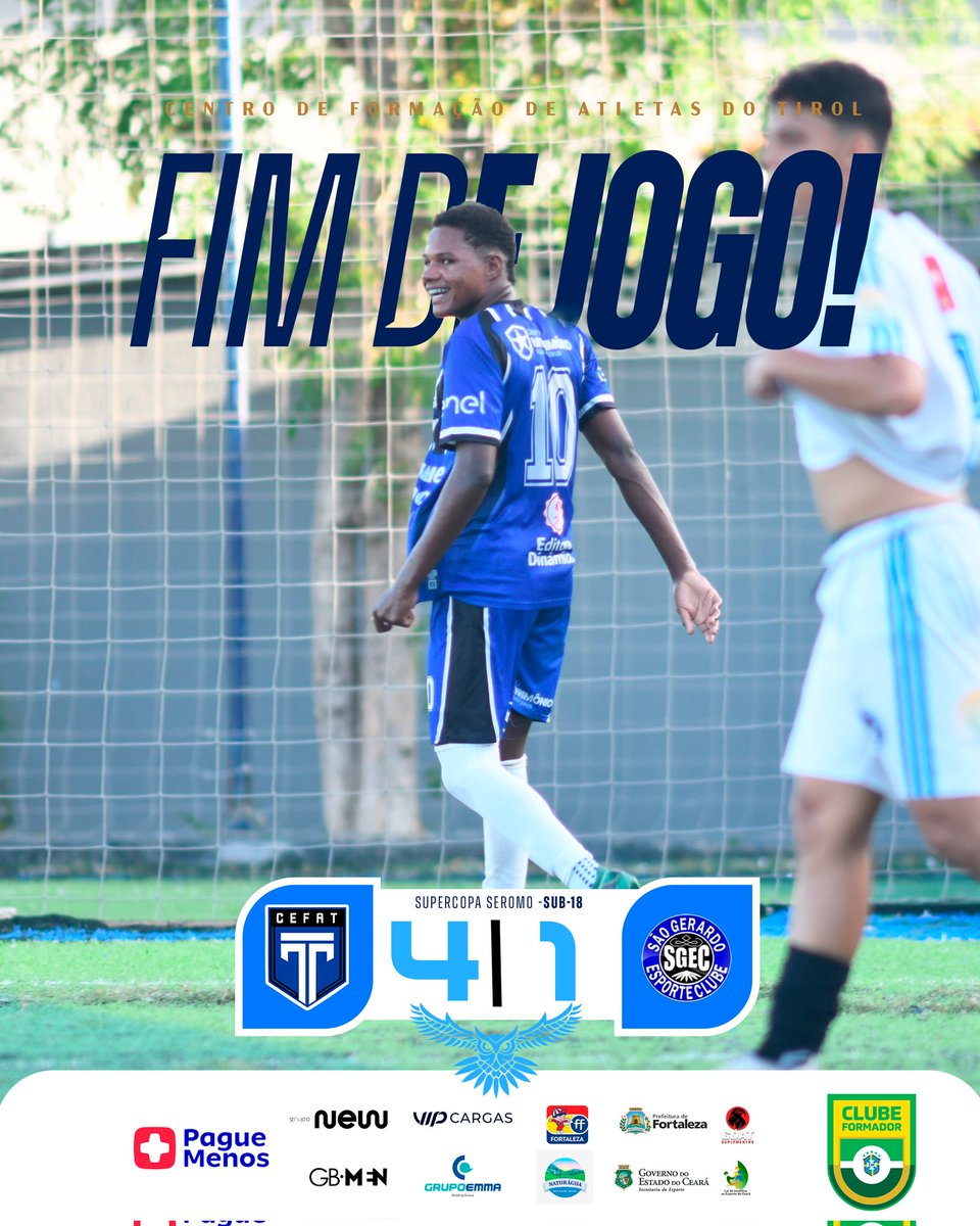 tirolcefat's tweet photo. FIIIIM DE JOGO! 🔵⚫

Tirol vence São Gerardo de Goleada! AVANTE, CORUJA!🦉🇪🇪

Supercopa Seromo Sub-18

TIR 4 x 1 SAO

⚽ Bruno
⚽ Piauí 
⚽ Rafinha
⚽ Paracuru

Foto: Comunicação Tirol 

#Tirol #timedacoruja #BaseForte supercopaseromo https://t.co/NRkepTWF1P