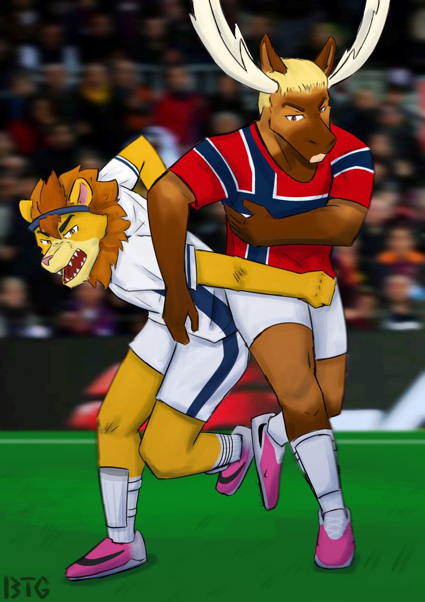 ButterDoggin's tweet photo. Making football teams into furries pt2

Norway vs England https://t.co/r0RYRK2wpv