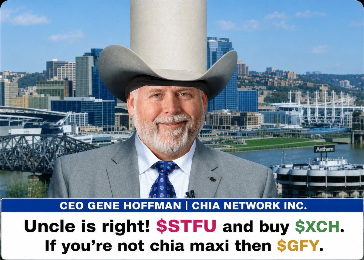 nftprofetmaster's tweet photo. First man besides me to say it out loud. 
$STFU and buy $XCH.
If you're not a Chia maxi... $GFY. https://t.co/p1UTGb9Hj3
