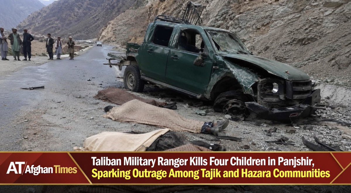 Taliban Military Vehicle Runs Over Four Children in Panjshir, Outrage Erupts Over Ethnic Targeting of Tajiks and Hazaras