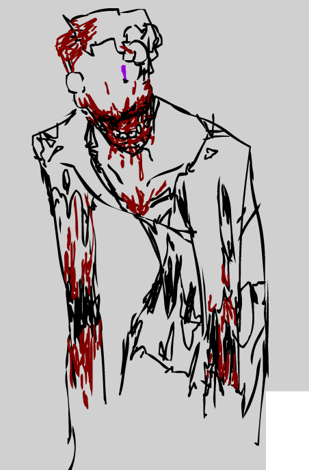 pointofblu's tweet photo. tw // body horror , gore 

personal interpretation n headcanons of tarnished battler's old design
in my headcanon the old ver chose to be tumorefied out of his own choice (judging from the wording of the old desc) https://t.co/B05IpQauWy