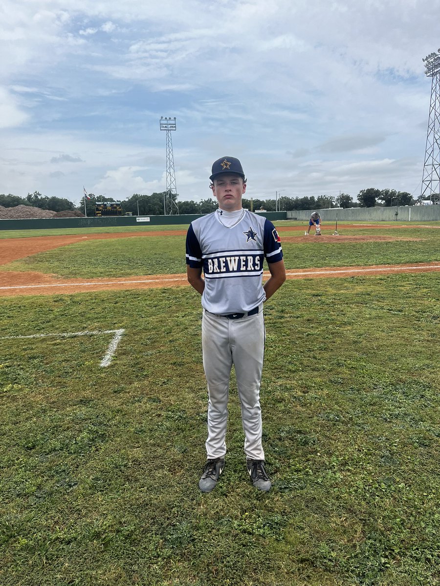 Turn2Tournamnts's tweet photo. Game 2 at Smokey Joe Field 
Lonestar Brewers 16 Luna - 7
One Elite 16u - 0
Our PoG is Shepard Morris (SA Brennan HS 2028)
Morris - 6 IP 13 Ks 2 BB 1 H
@LoneStarBrewers https://t.co/zxYuNhDGXi