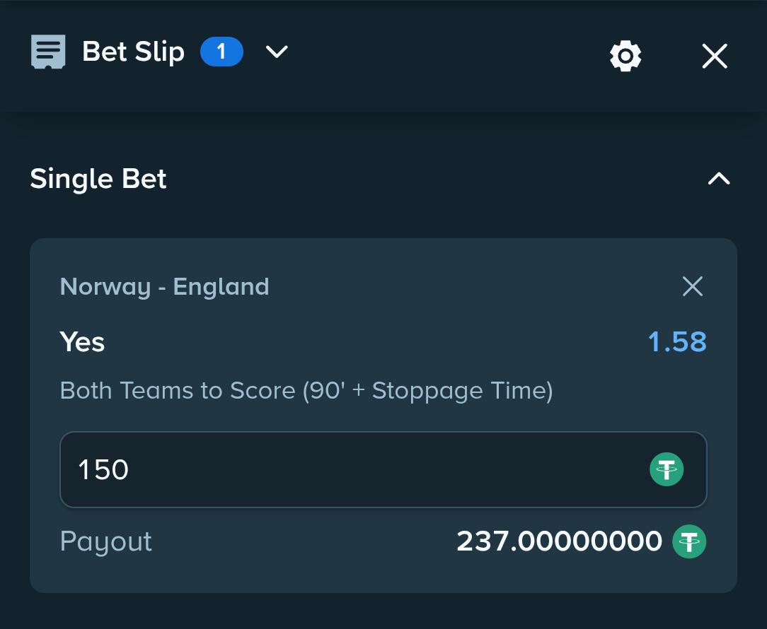 AlphaStakeHQ's tweet photo. Fifa World Cup, Quater Finals
Norway vs England 
Pick : BTTS YES
Risk : 2.5U @ 1.58
Potential Gain :  1.16U
Track record : https://t.co/MrRovLH1wR
Telegram : https://t.co/KqLr8dcXE9

#Worldcupbets #fifaknockout #EnglandvsNorway #sportsbetting #Gambling𝕏 #stake #stakebets https://t.co/rOXknz5WeI