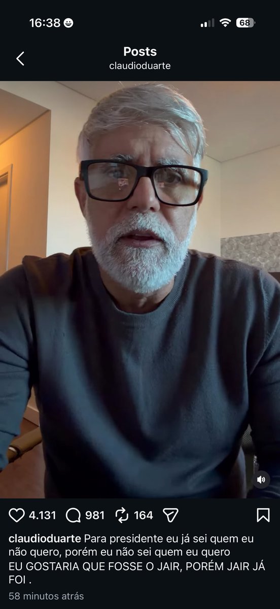 MarcioFeCo's tweet photo. @allanconta5 🚨 🚨 🚨 URGENTE ‼️pastor Cláudio Duarte faz vídeo dizendo que não tem candidato e que Jair “JÁ ERA” no Instagram. https://t.co/NSVbYCg4iF