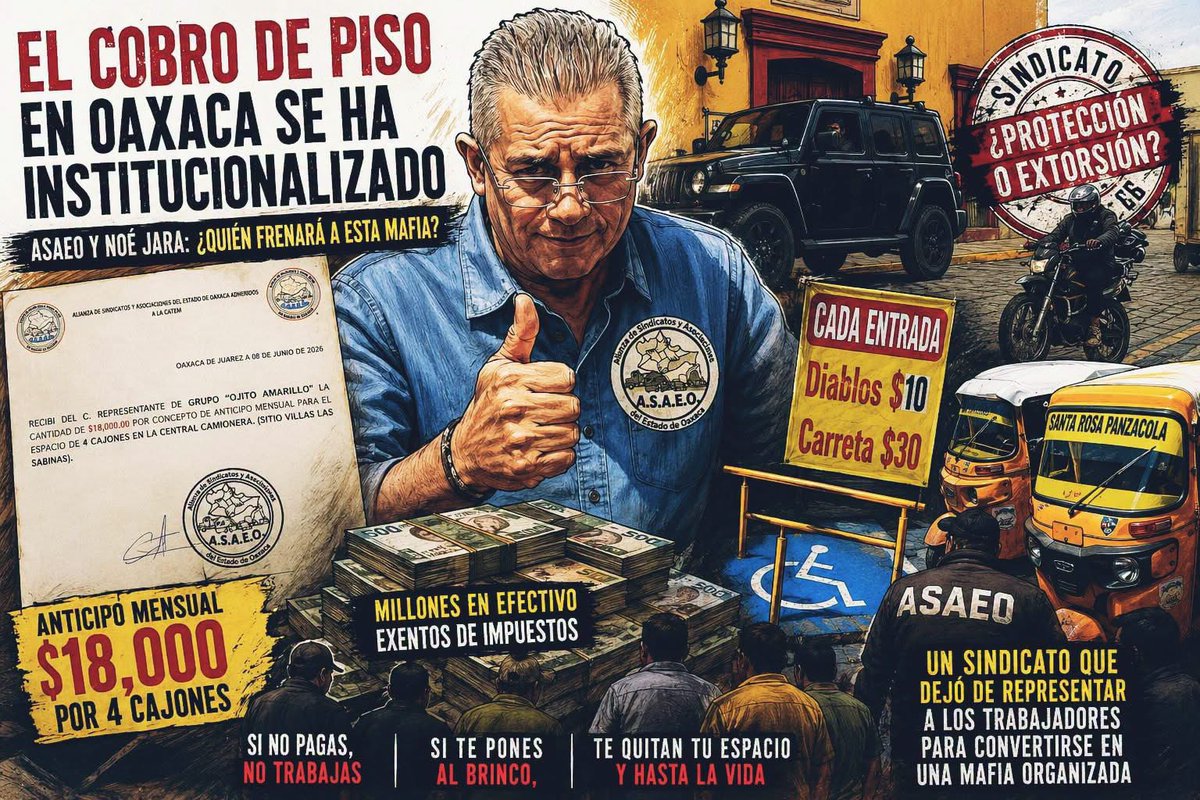 CristiPerezOax's tweet photo. Así las cosas con el extorsionador y el sindicato que hoy está en el poder!!! https://t.co/EB5jarL4Wv