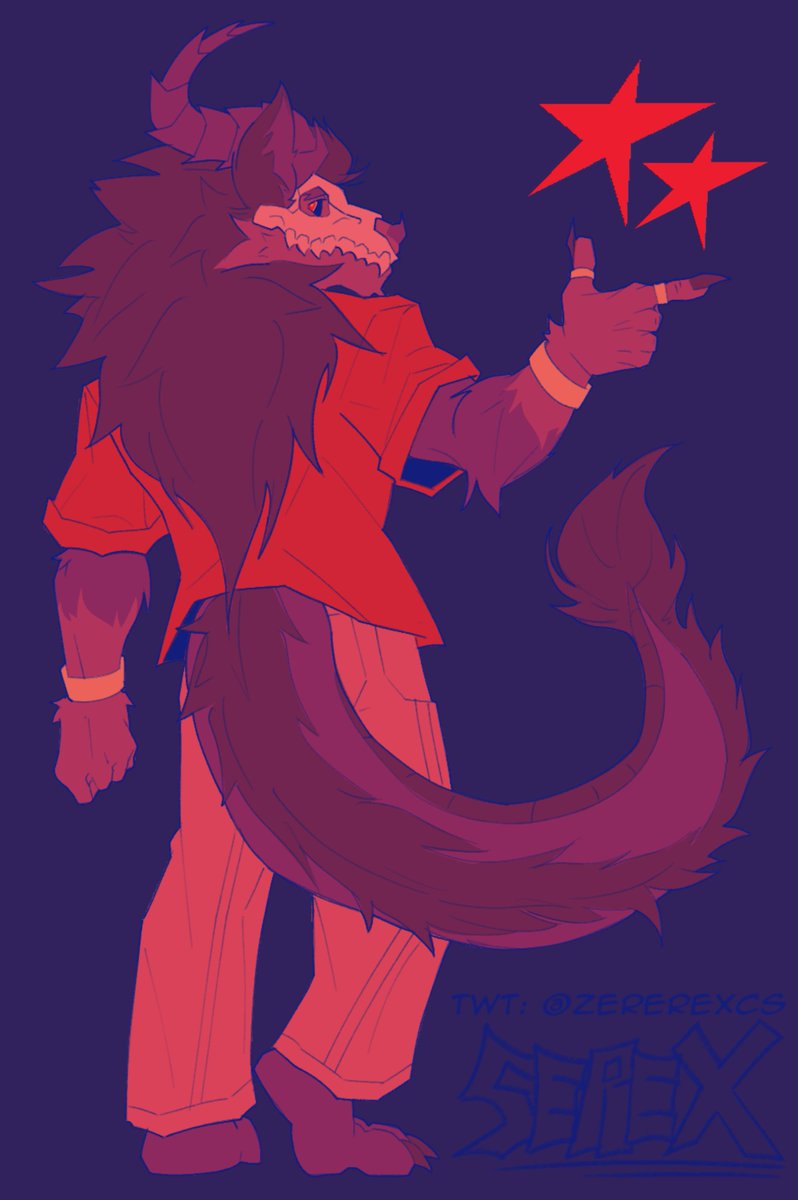 SerARex7's tweet photo. Flat colored piece for @WildCryptid_ ! https://t.co/l0WkVlh0nQ