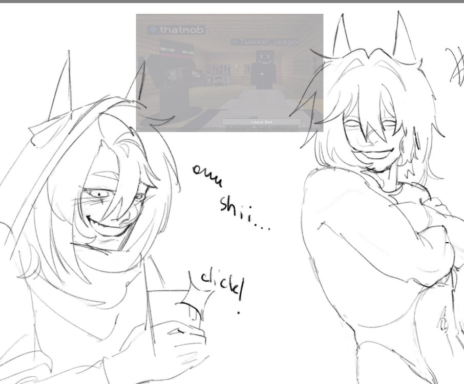 Sam_IsCool_'s tweet photo. lil shenanigans because I liked that scene for no reason #ThatMob #Twixxel #syllo https://t.co/YLqNwwTvPI