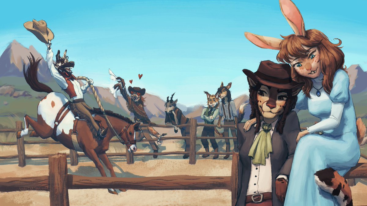 TabithaTabby123's tweet photo. First attack...finally done...
Characters belong to cedarcervidae
#artfight2026 https://t.co/hr335uRfa7