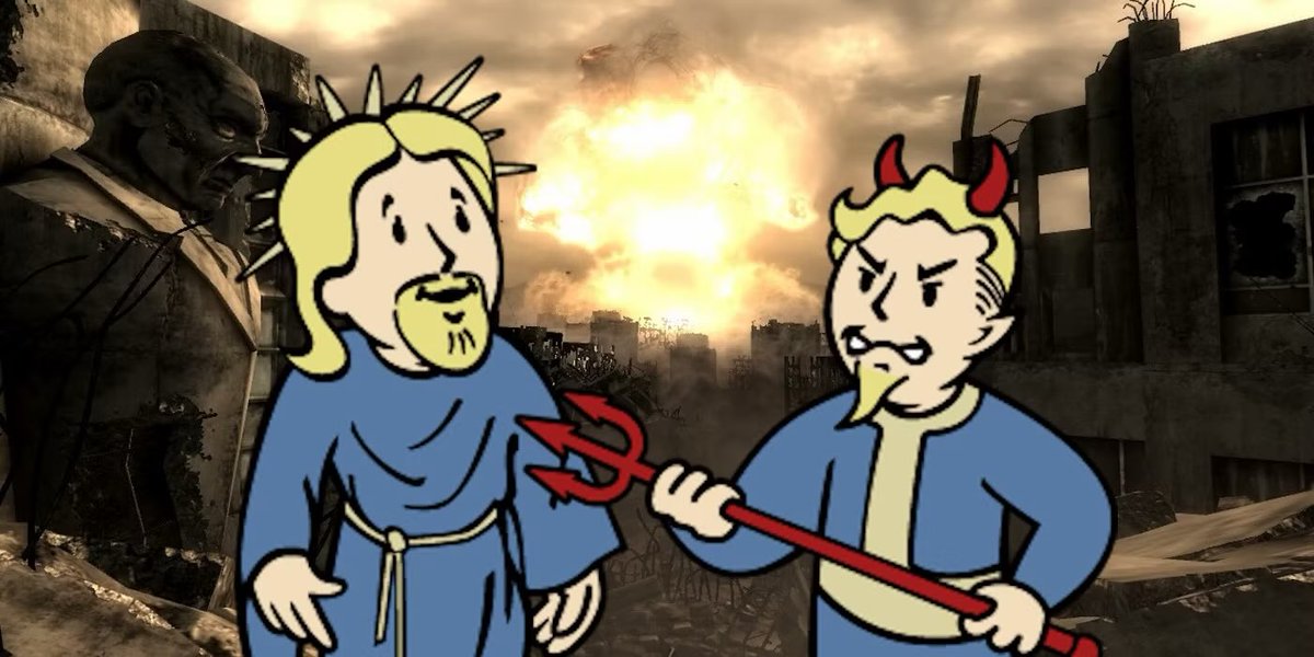 FilmsFallout's tweet photo. Whatever happens with the next Fallout game, can we all agree the karma system should return in some fashion? I miss that! 🙏 https://t.co/lKyQZrbLro