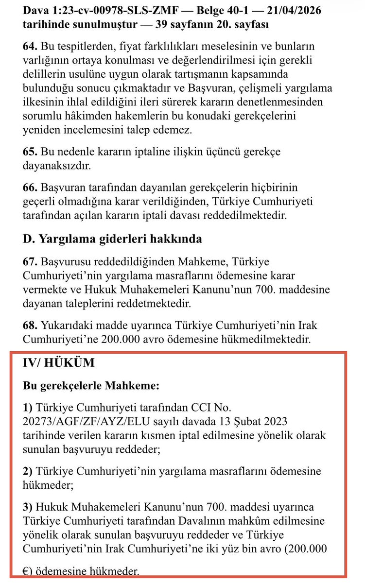 yavuzyilmazd's tweet photo. 10 Mart 2026 tarihli Paris İstinaf Mahkemesi Kararı-Türkçe Çevirisi 1/2 https://t.co/7FjnWbppe9